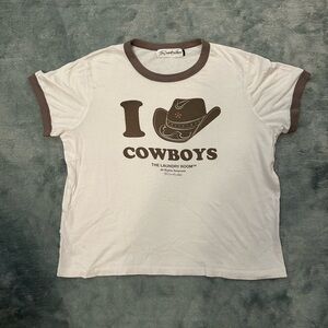 The Laundry Room Cowboy Cropped Tee